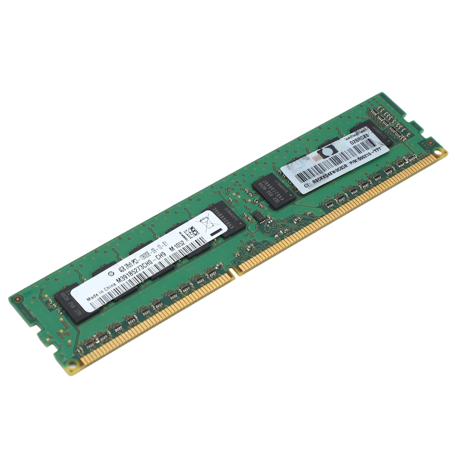 Memoria RAM sin búfer para estación de trabajo de servidor, 4GB, 2RX8, PC3-10600E, 1,5 V, DDR3, 1333MHz, ECC