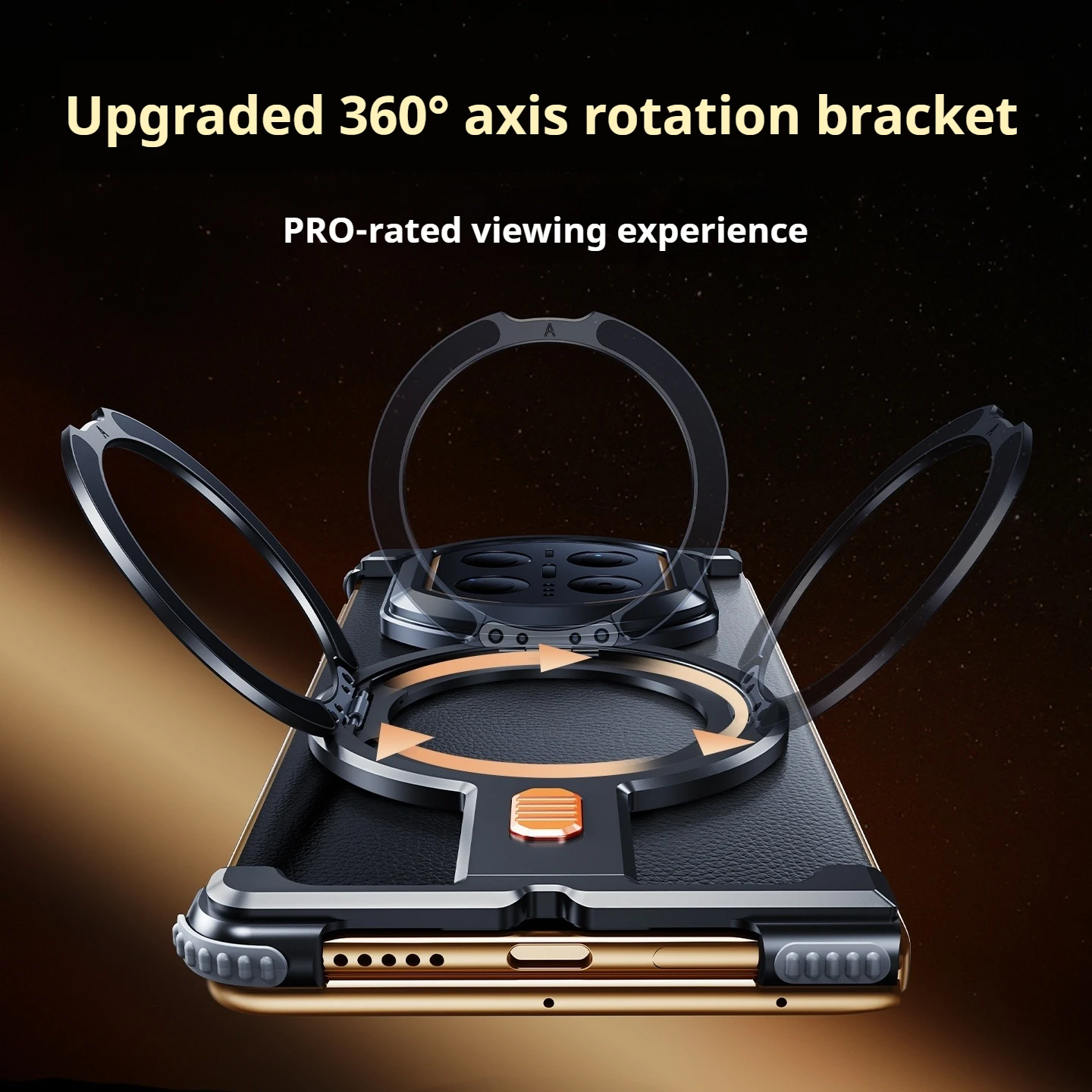 

Металлический чехол Oatsbasf из алюминия для Huawei Mate X7, безрамочный, с защитой 360 градусов ° Поворотная магнитная подставка, ударопрочная