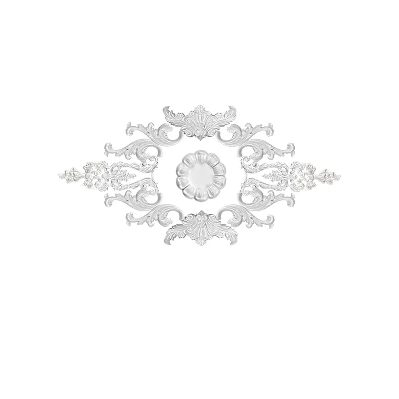 PU light panel imitation gypsum European French ceiling round lamp holder modeling lamp pool 104cm parquet light panel