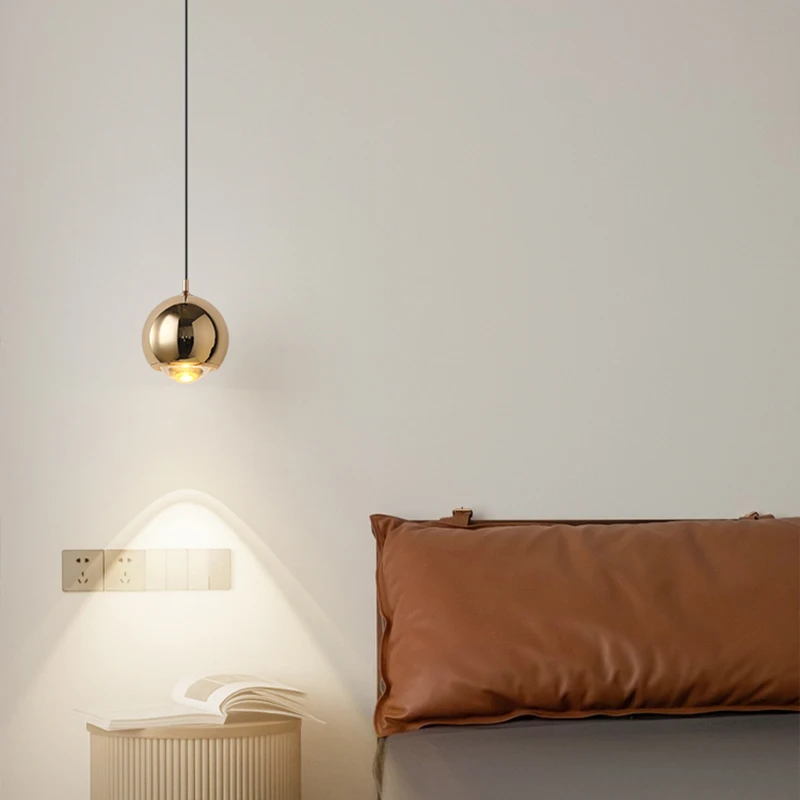 

Nordic Modern Minimalist Bedside Pendant Lamps With Adjustable Bedroom Hanging Light Touch Switch Background Wall Creative Light