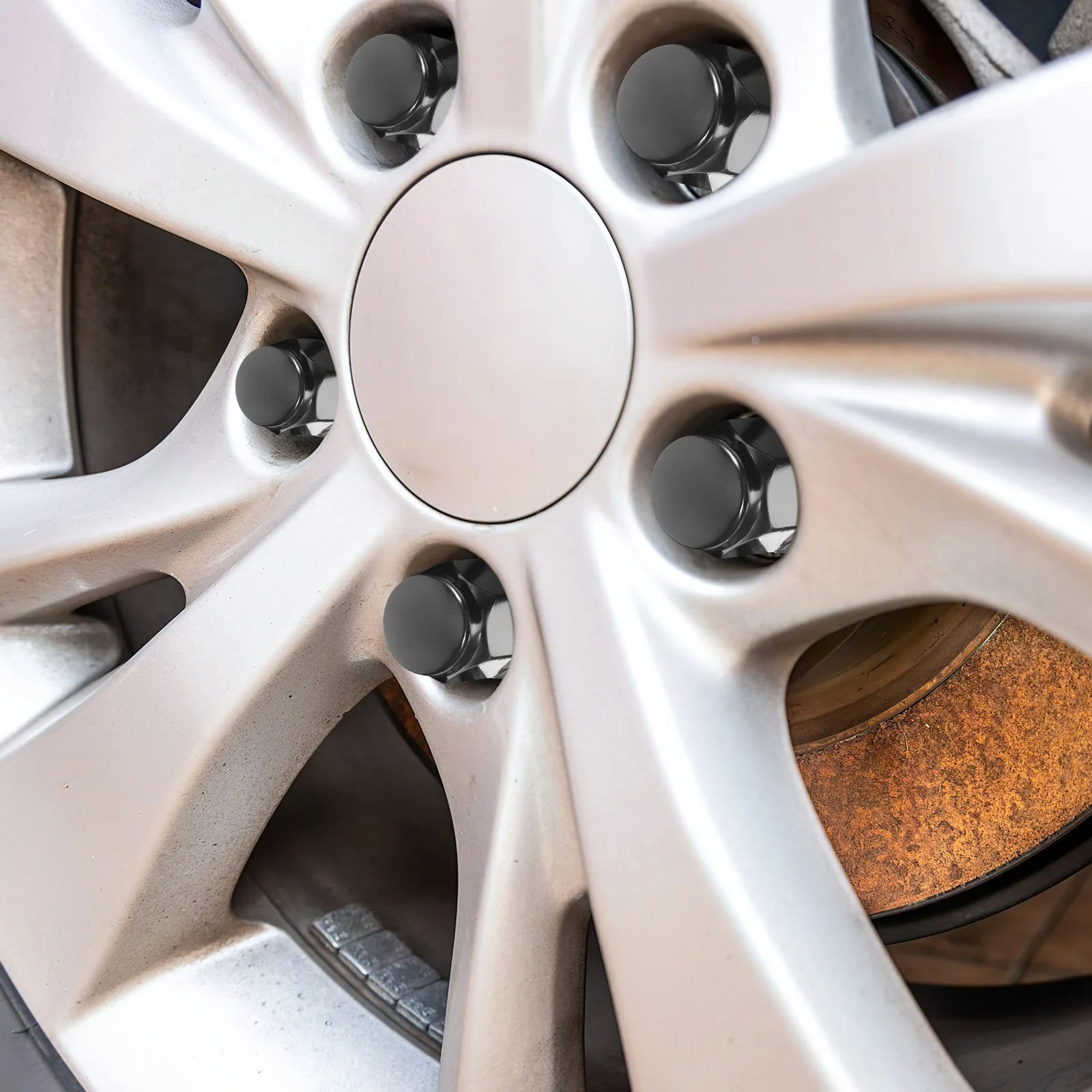 

10pcs Chrome Plated Lug Nut Covers Durable For Car Wheel Truck Exterior Protection Auto Accessories Wheel Hub Cover