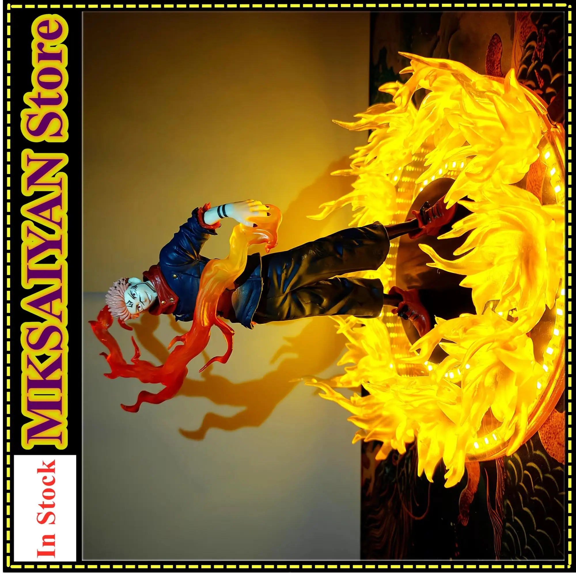 

Jujutsu Kaisen Anime Ryomen Sukuna DIY Fire Anime Lamp Action Figure Jujutsu Kaisen Figurine PVC Model