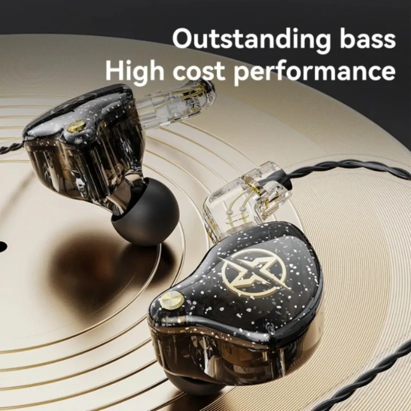 X2 Pro 3,5mm Abnehmbare Kabelgebundene Kopfhörer Doppel-Dynamische HiFi-Ohrhörer Bass-Headset Stereo Musiker-Monitor Ohrstöpsel Sport-Laufkopfhörer