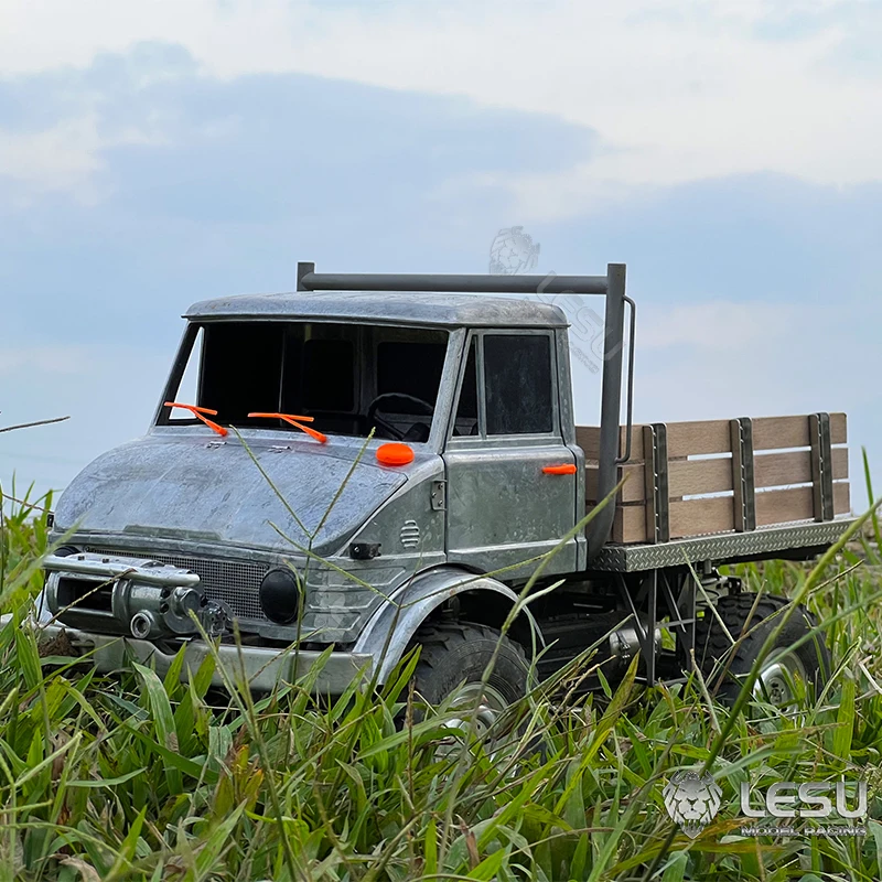 New LESU 1/10 RC CAR 4*4 Unimog RAVE-UM406 Metal Climbing Car Off-Road Light Truck KIT Version Remote Control Car Toy