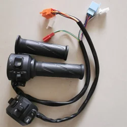 Turning/3 Speed/ Reverse Switch Light High Low Beam Button,Electric Bike Accelerator Scooter Throttle,Brake Lever Tricycle Parts