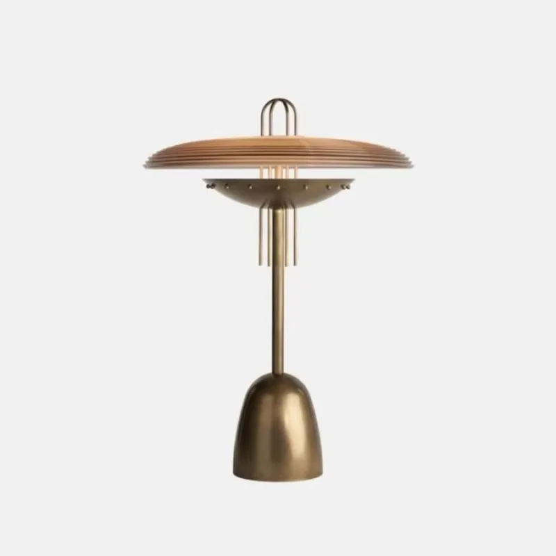 Vintage Interior Brass Glass Desk Lamp Hotel Bedroom Bookcase Bedside Lamp Decorative Desk Lamp