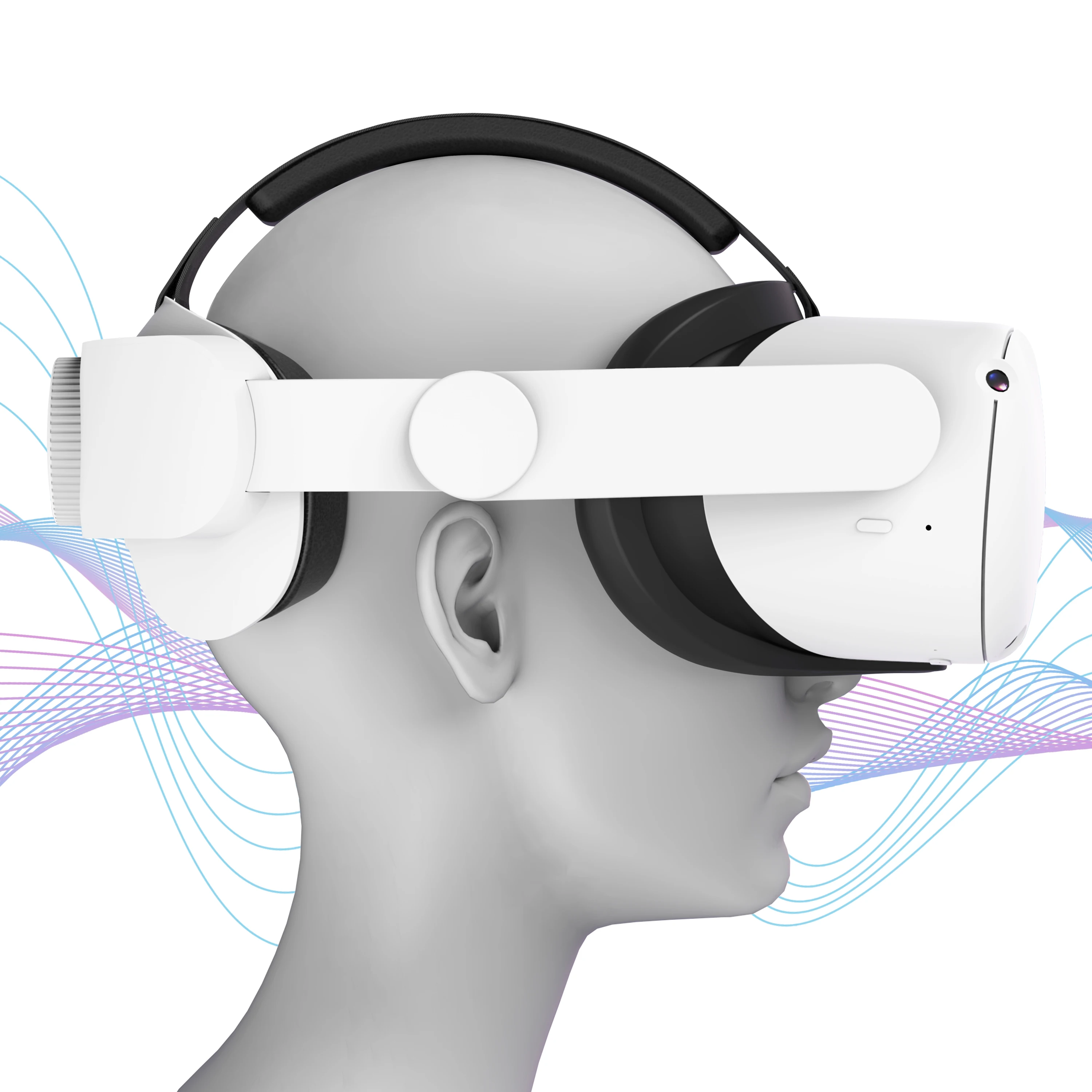 HUNDAI-funda protectora para Oculus Quest 2 VR, protector de silicona para ojos, antisudor, accesorios para Oculus Quest 2
