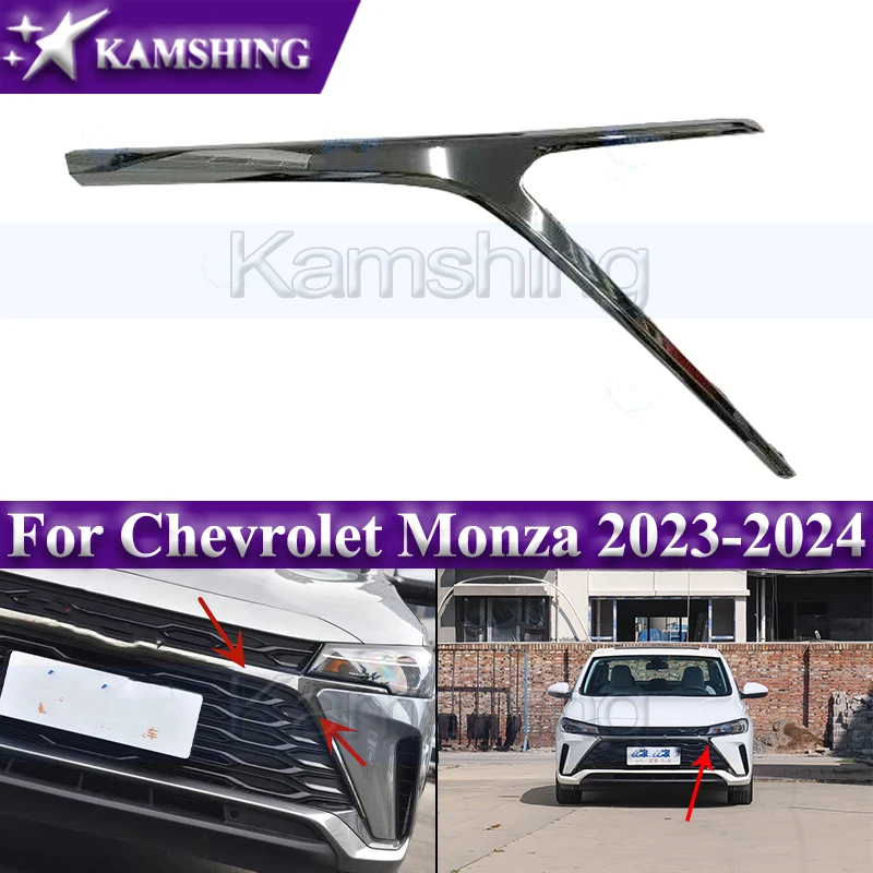 

Kamshing Car Front Bumper Grille Trim Strip For Chevrolet Monza 2023-2024 Front Bumper Cover Decorative Strip
