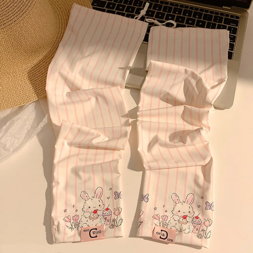 Эластичные анти-УФ-защитные рукава из ледяного шелка с героями мультфильмов, милые свободные солнцезащитные рукава, солнцезащитные чехлы на руку, велосипедные перчатки для вождения