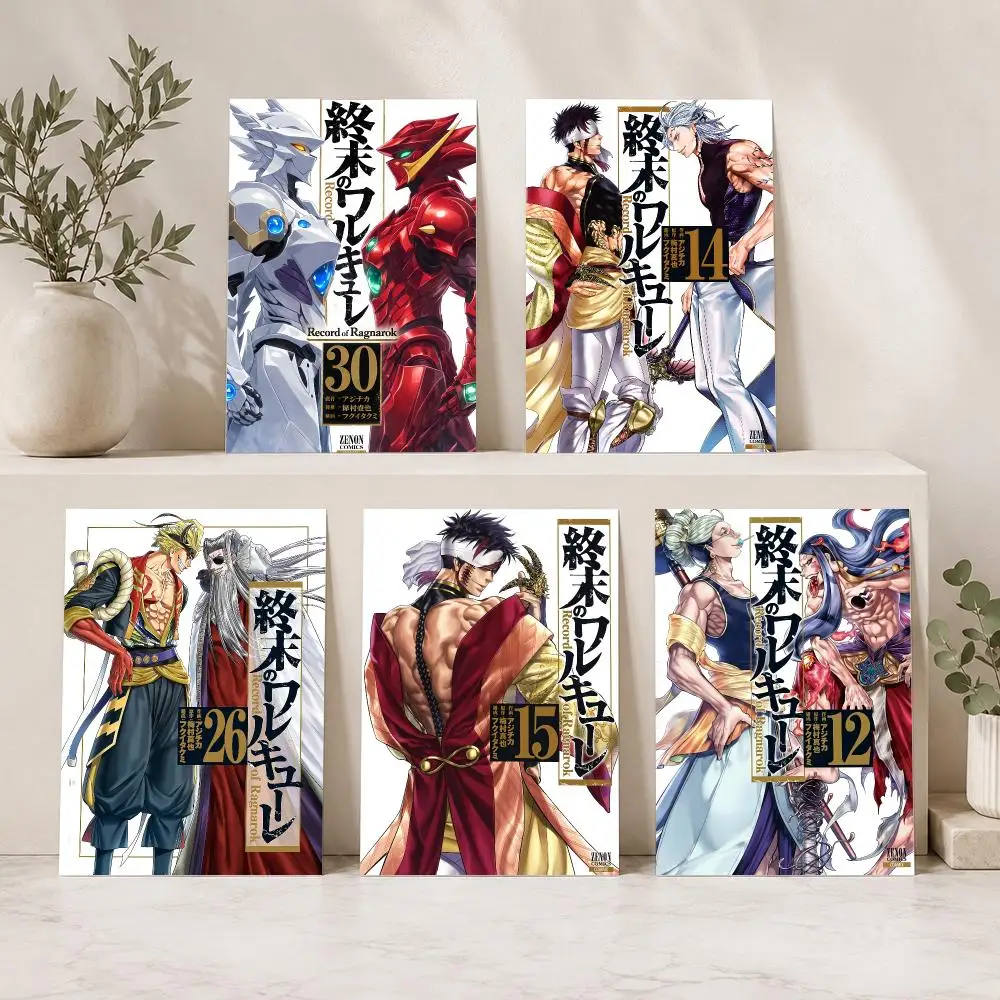 Peinture d'anime R-Record of Ragnarok, calligraphie moderne, art mural sur toile pour chambre à coucher et salon |   Décoration d'intérieur, cadeau