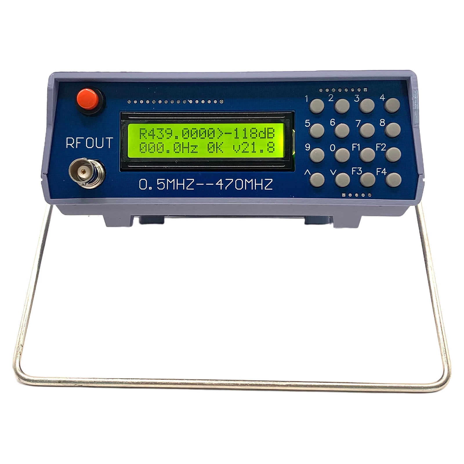 0.5M‑470MHz RF Signal Generator High Accuracy Tester Analog Digital Frequency Meter Tester for FM Walkie-talkie Debugging Tool