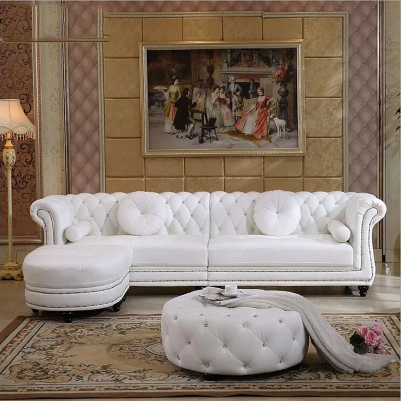 Wohnzimmer moderne ledersofa Europäischen sofagarnitur 1036