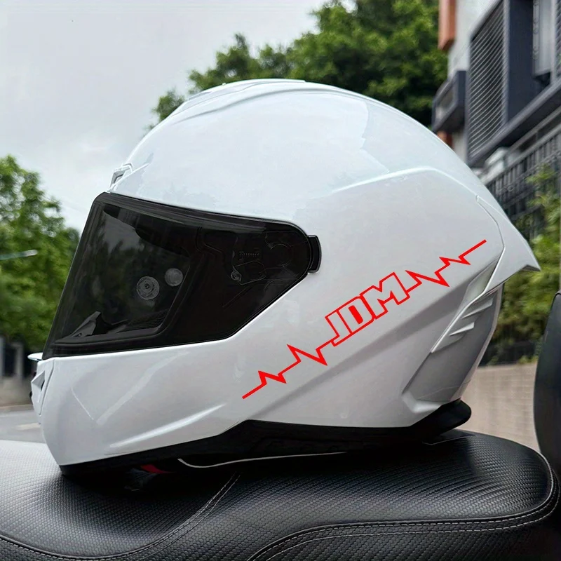 ECG JDM Sticker Motorcycle Waterproof Vinyl Decal Helmet Fairing Tank Body Scooter Auto Modification Decor