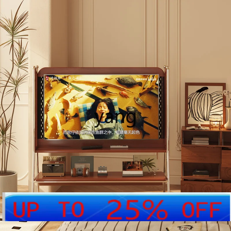 LMMremovable TV bracket multi-functional TV cabinet simple solid wood small apartment