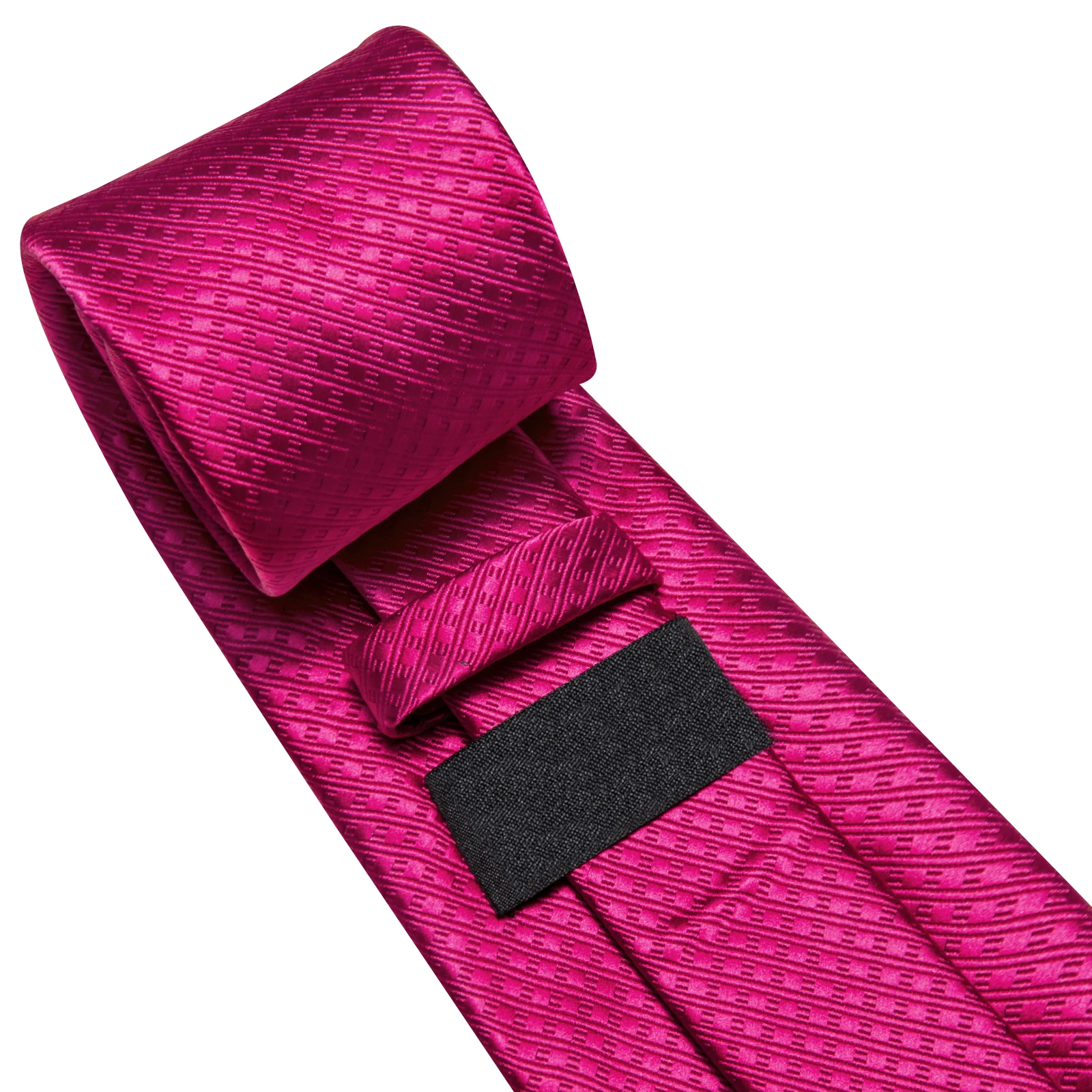 مرحبا التعادل هدية فاخرة مربع كلاسيكي منقوشة ارتفع الأحمر التعادل لينة الرجال منديل أزرار أكمام مجموعة الزفاف جودة عالية