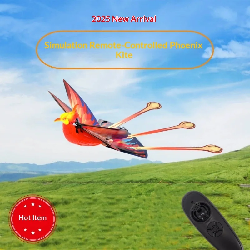 Remote Control Flying Phoenix Simulation Flapping Wing Bird Rechargeable Outdoor Toy For Adult Flying Hobby Enthusiasts