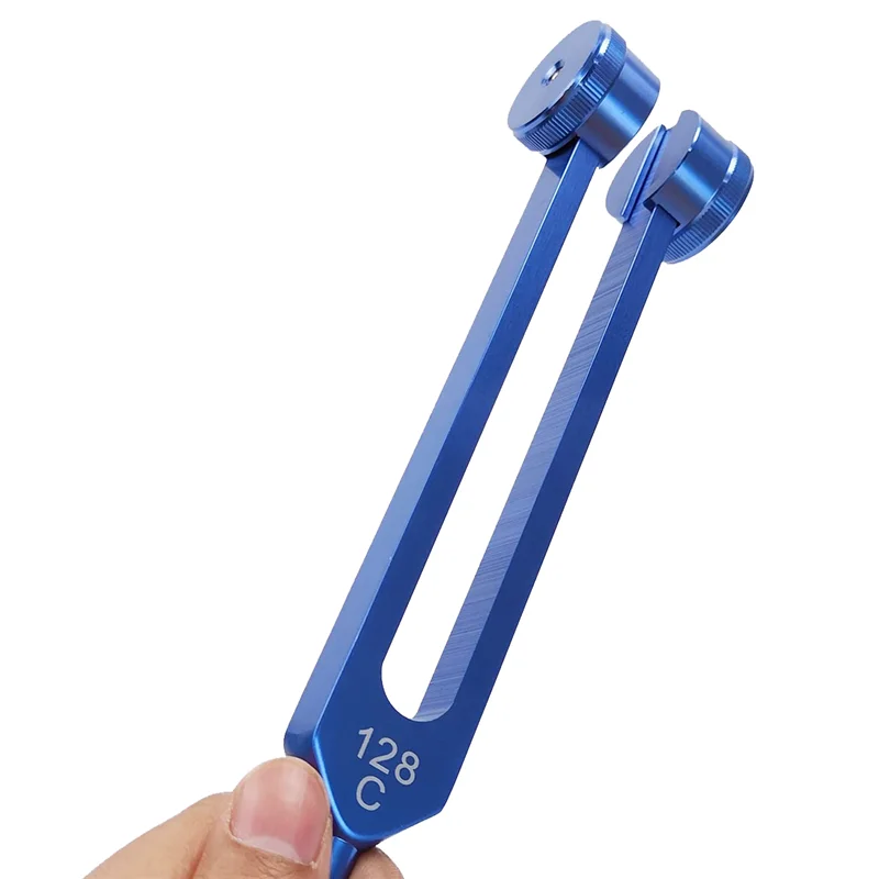 Камертон из алюминиевого сплава 128 Гц с молотками для тестирования нервной системы, звуковая лечебная терапия, здравоохранение