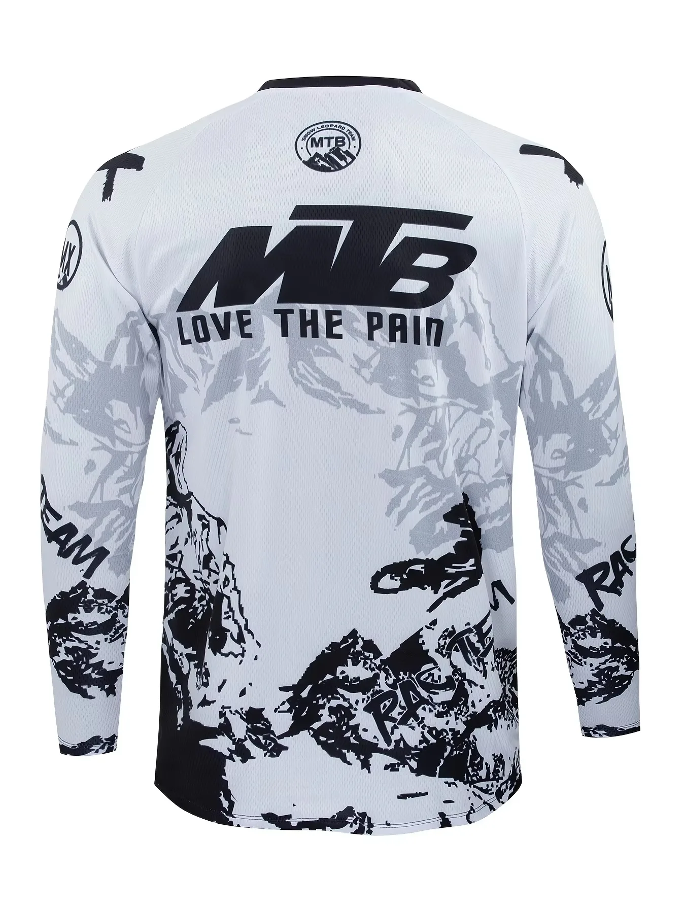 New Arrivals Unisex Splash Graphic V Neck Long Sleeve Jersey Unisex Motocross T-shirt For Off-road Dirt Bike Downhill Riding