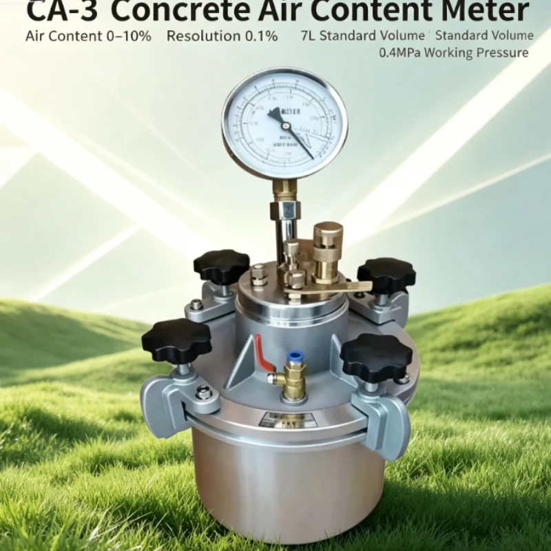 Air Entrainment Meter for Fresh Concrete Cement Testing Equipment Determines Air Content in Mixed Concrete Lab Field Use