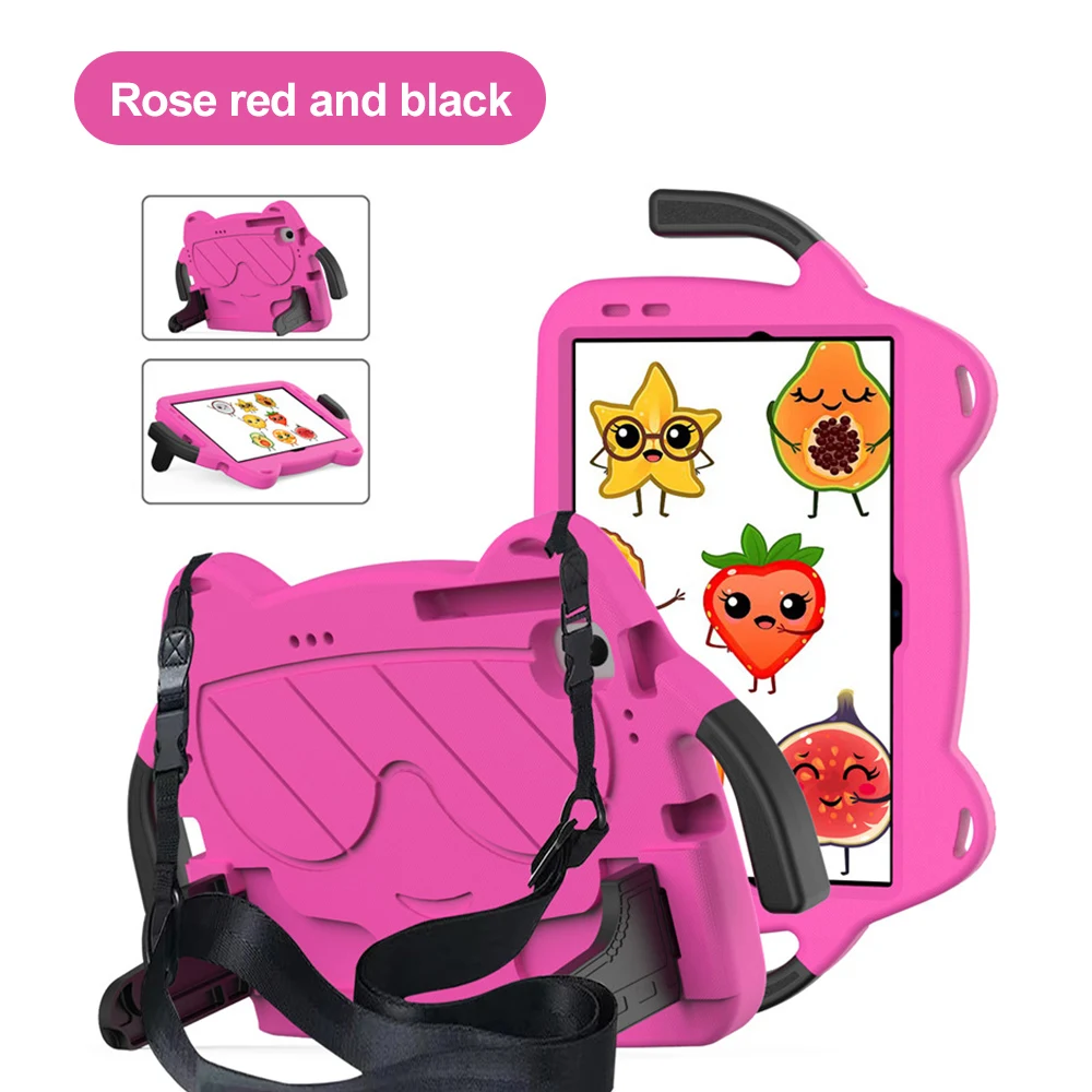 Capa Protetora EVA para Crianças para Samsung Galaxy Tab A11 Plus A9 Plus A8 A7 A7 Lite S6 10.5" X110N com Suporte e Alça para Tablet