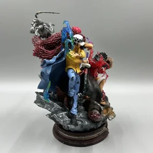 PVC One -Piece -Anime -Figur für Kid, Luffy, Trafalgar 3, Captain Action Costurine, Puppensammlung, Ornament Model, Geschenkspielzeug, 22 cm 8 Hauptverkäufe Trafalgar Law Wano - №7