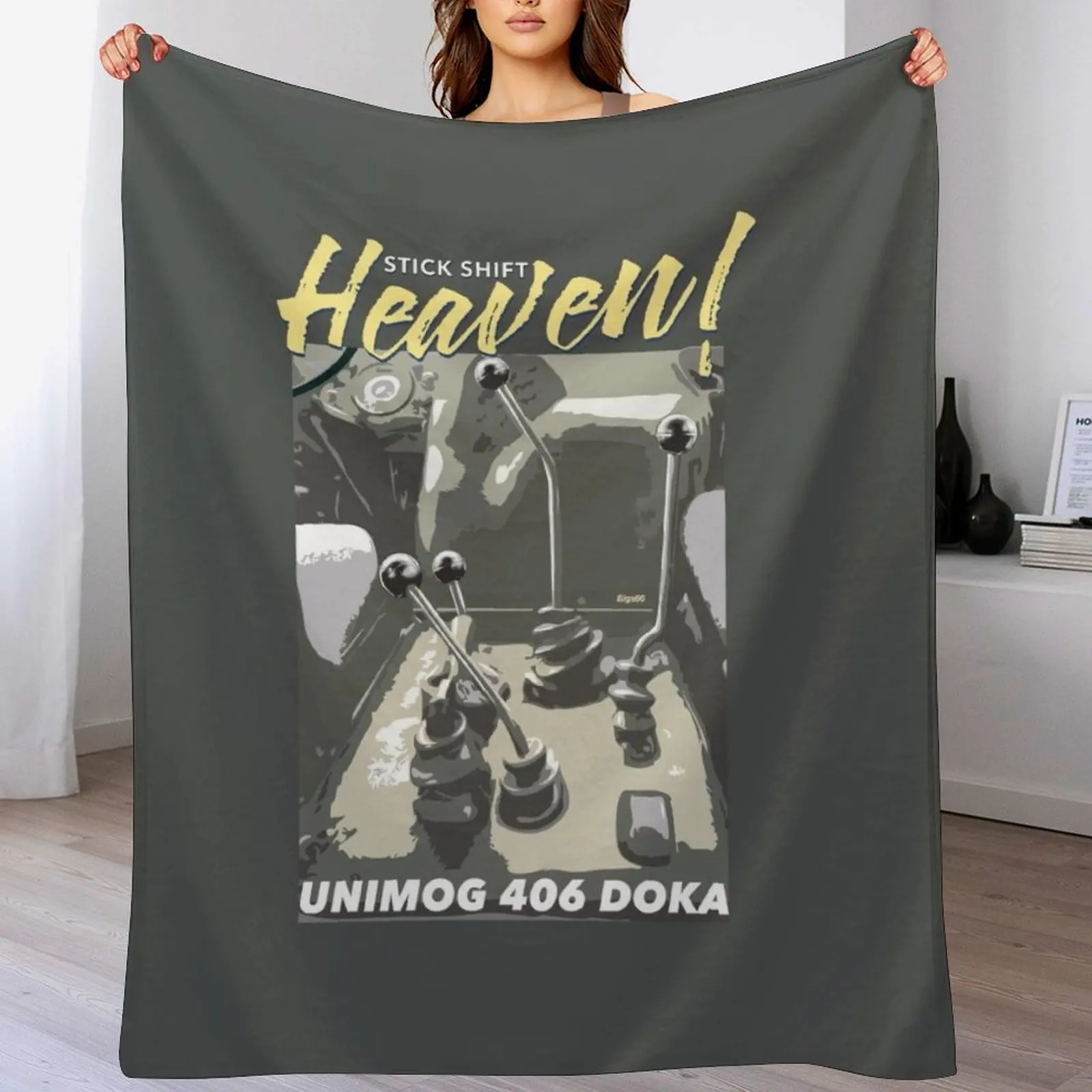 ¿Qué es un Unimog 406 DOKA? Para los amantes de la palanca de cambios, ¡el paraíso! Manta para el hogar, suave y cómoda, para todo el año