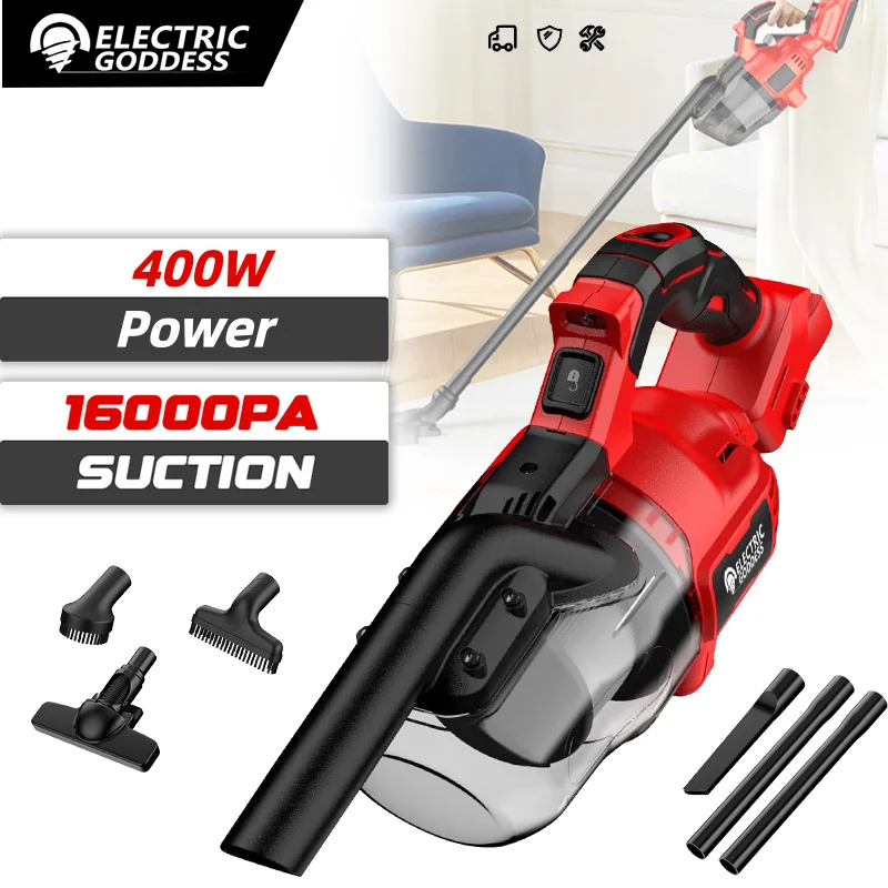 Cordless Vacuum Cleaner Portable Handheld Dust Blower Floor Car Pet Hair Multifunction Cleaning for Milwaukee 20v Battery Pin