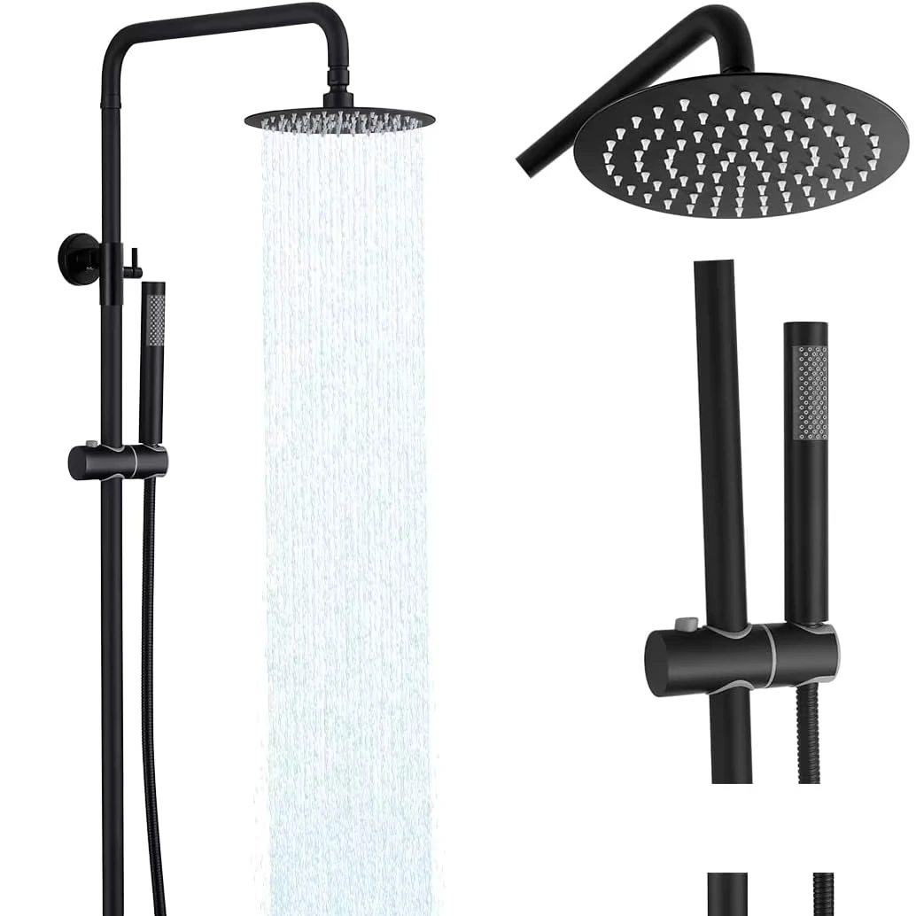 Modern Stainless Steel Bathroom Shower Head High Pressure Water Saving Shower Sprayer
