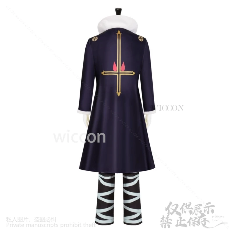 Anime HxH Cosplay Chrollo Lucilfer Costume Phantom Troupe Head Of Regiment Wig Long Coat Trench Shoe Man Party Suit Customized