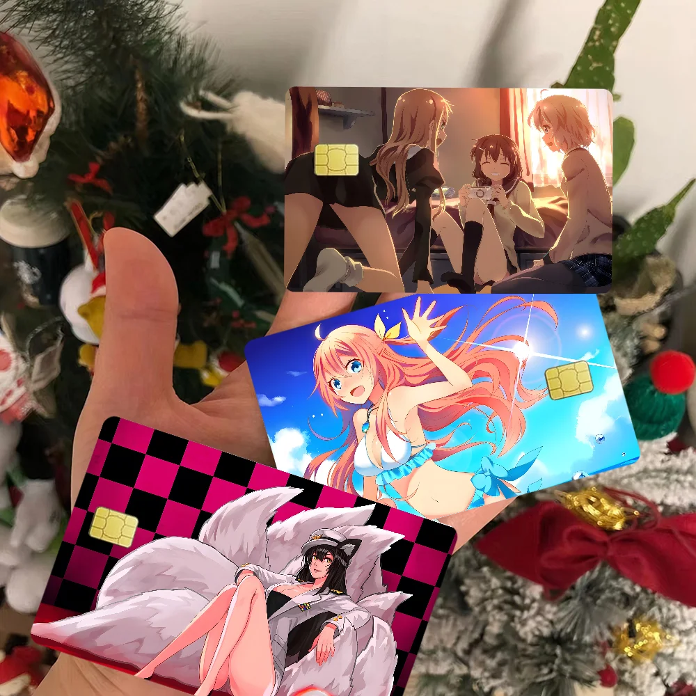 

Sexy Girls Anime Anime Spend or Save Funny Shell On Off Ultra Thin No Fade Sticker Skin Cover Film for Debit Credit Card