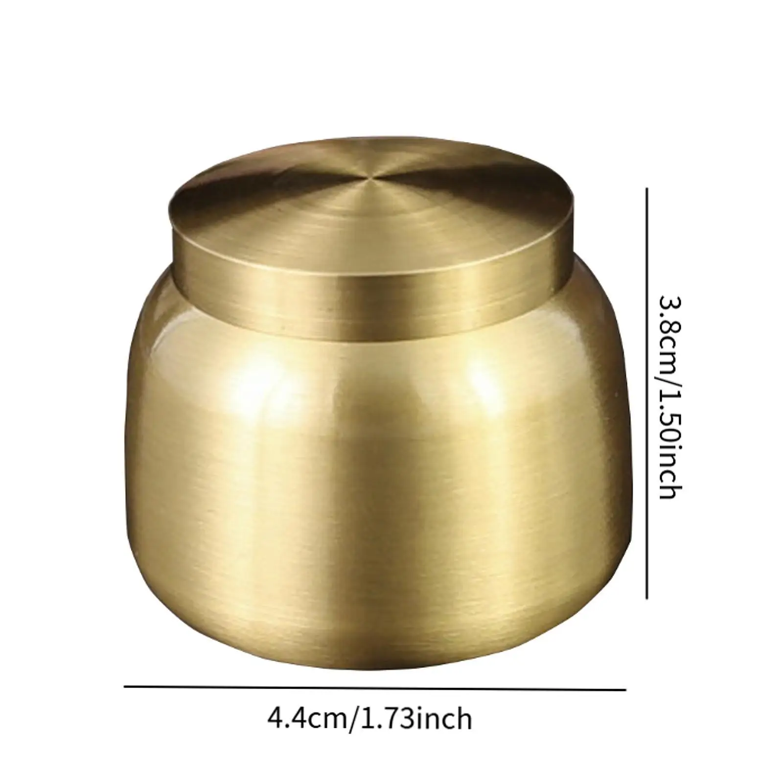 Recipiente de cobre, urna para animales pequeños, tarro de sellado hermoso multiusos pequeño, tarro de té suelto