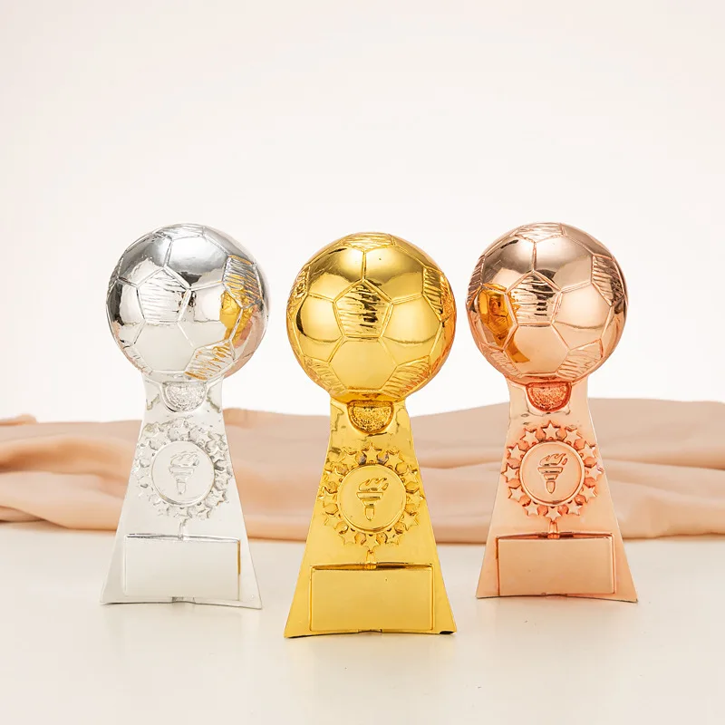 Football Match Universal Trophy, Gold, Silver and Copper Three, Fans Collection of Souvenirs, Family Decoration