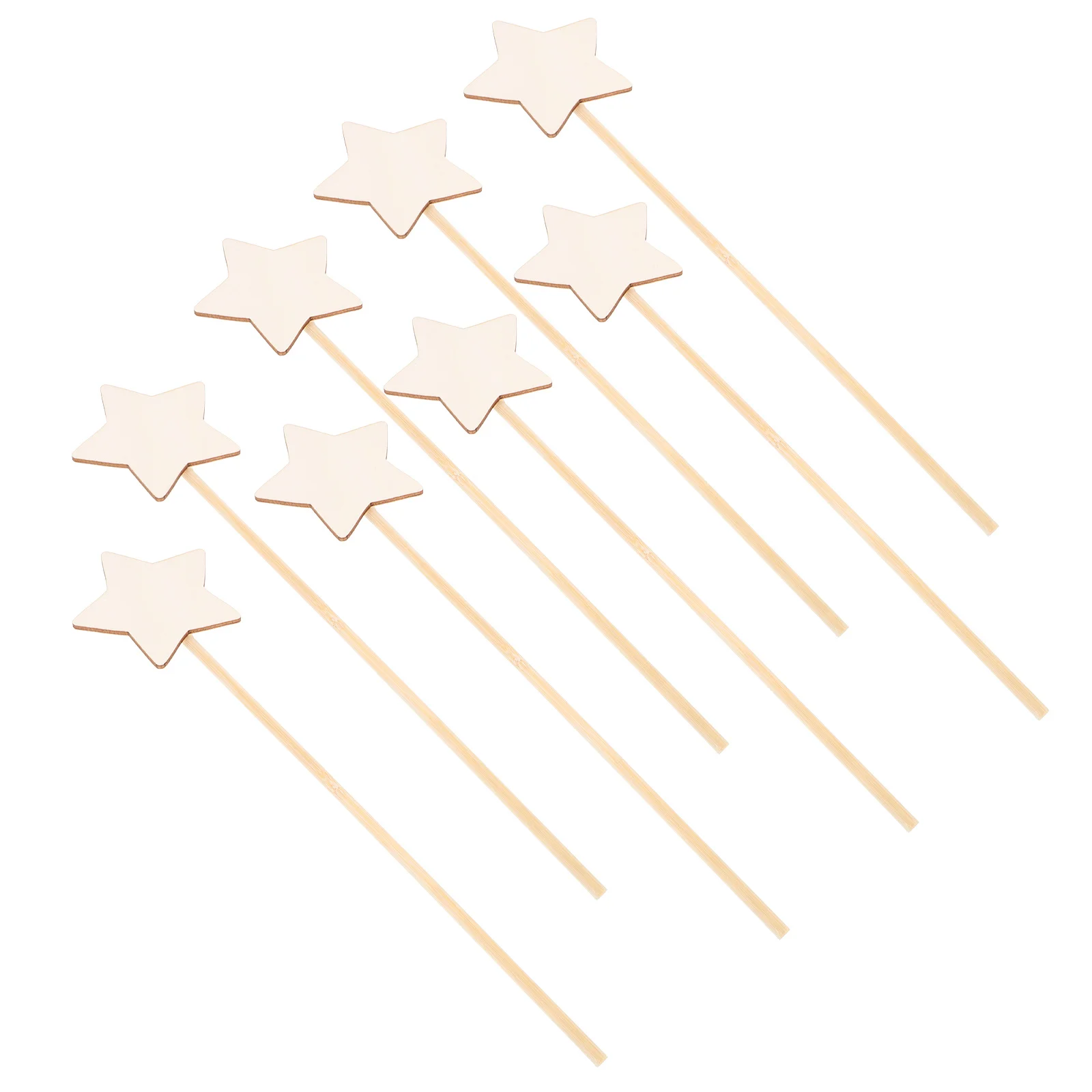 8 قطعة لعبة رسم عصا الجنية DIY الصولجانات الخشبية للأطفال اليد اللوحة الحرفية مجموعة الأميرة زي الدعائم التعليمية هدية عيد الميلاد