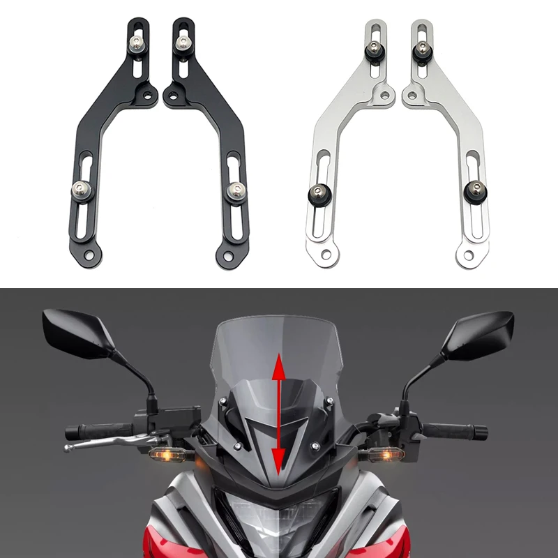 

NC750X Motorcycle Windscreen Adjusters Airflow Adjustable Windscreen Wind Bracket For HONDA NC 750X NC750 X 2021 2022 2023 2024