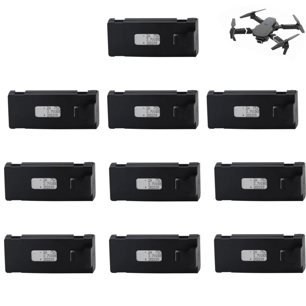 

3.7V 1800Mah RC Drone Lipo Battery Accessory For E88 E88PRO Ls-E525 E525 PRO Mini Uav Drone Battery Special RC toys parts