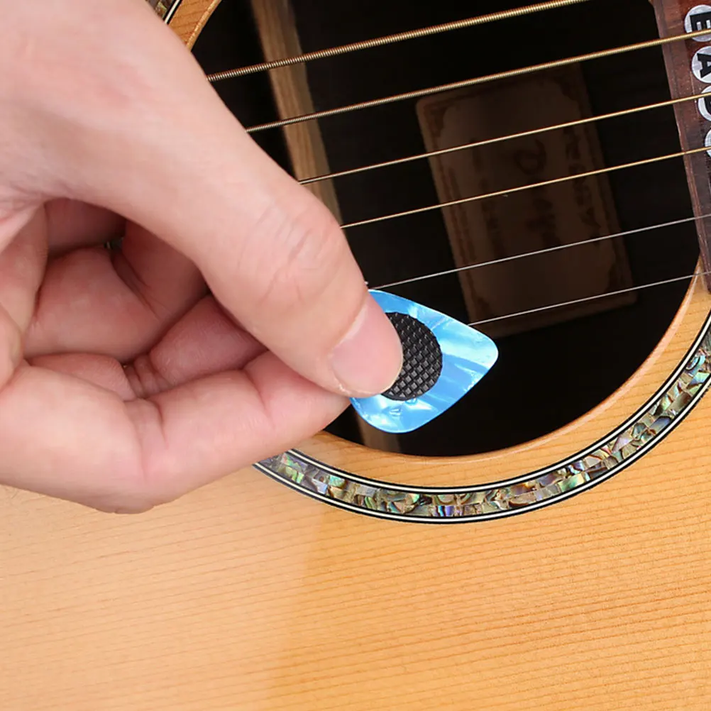

20 Pcs Guitar Pick Grips Rubber Durable Uneven Texture Increase Friction Hold Firmly Self Adhesive Easy Stick Guitar Accessories