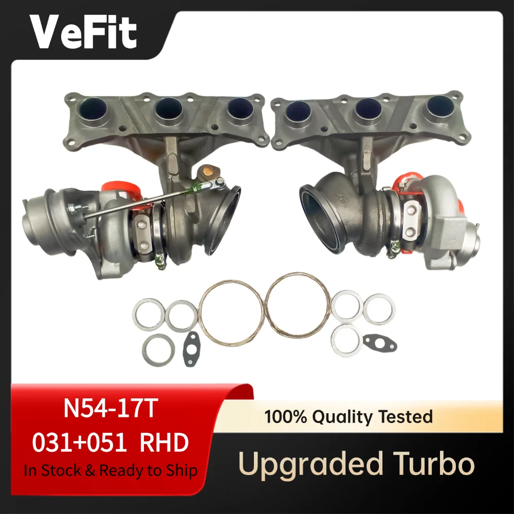 

Модернизированная заготовка TD04-17T с двумя турбокомпрессорами для BMW 135i 335i 535i N54 3.0L E90 E92 X6 до 650 л.с.