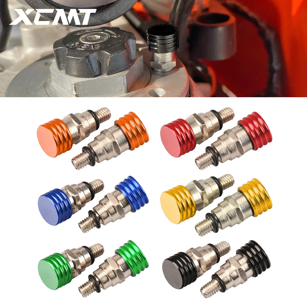 Motorcycle M5*0.8cm Fork Air Bleeder Valve For Honda Yamaha Suzuki Kawasaki CR YZ WR KX F RM 125 250 450 Dirt Bike Accessories