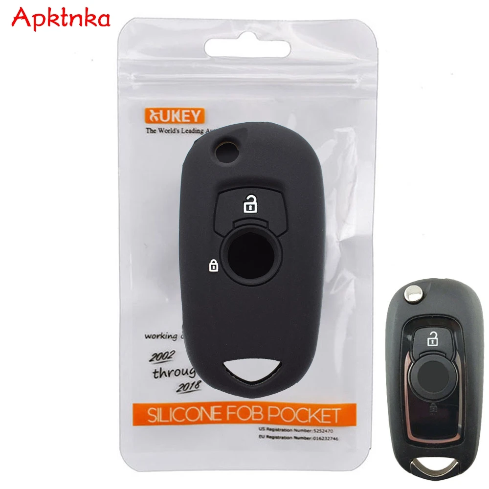 Apktnka For Opel Vauxhall Astra K Corsa E Silicone Remote Flip Key Case Fob Shell Cover Skin Holder 2015 2016 2017 2018 2019