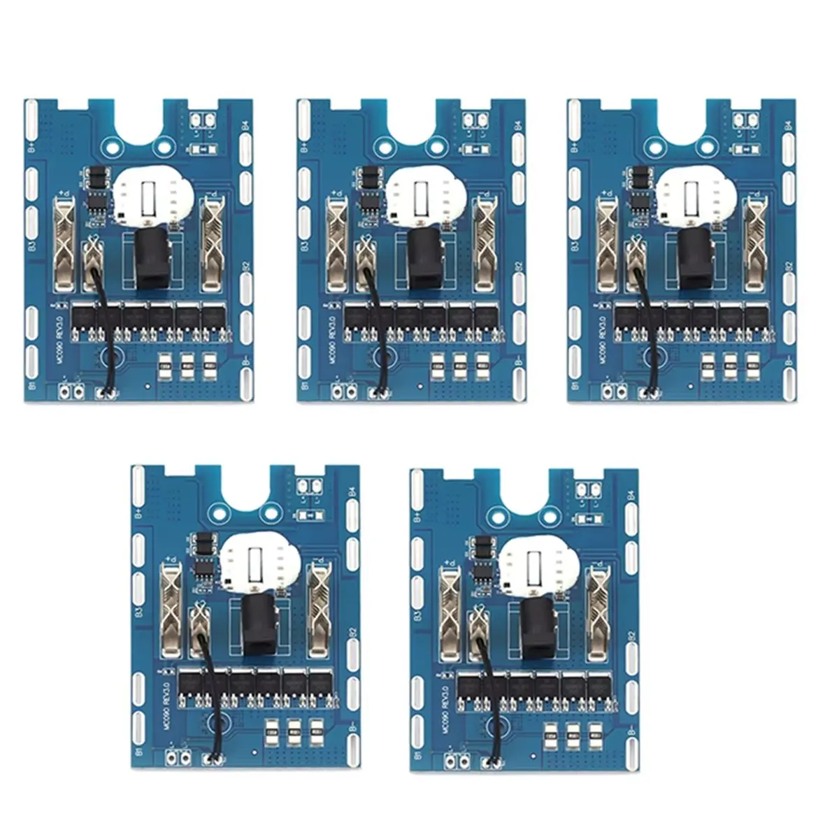 A10I 5Pcs for 5S 21V 6MOS Li-Battery Protection Board 30A with Temperature Protectiona Electric Tools