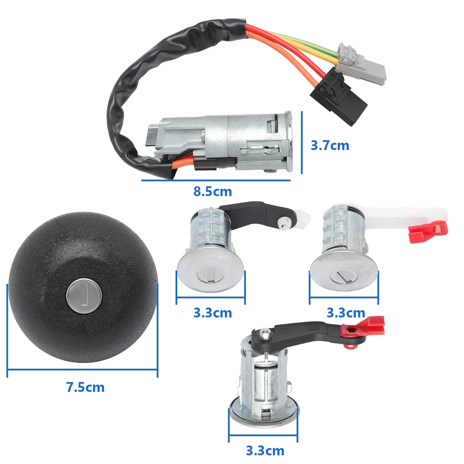 Car Ignition Steering Switch Barrel Lock For Renault Laguna I Master II Mascott Trafic Clio R21 7701471591 7701475696