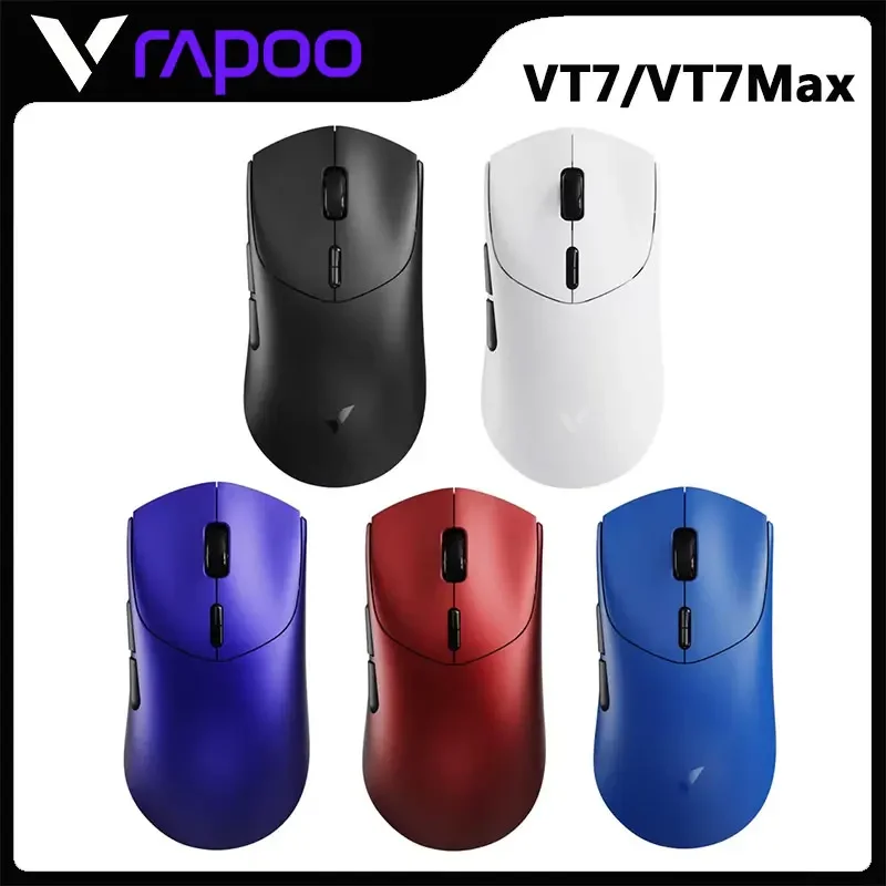 

Rapoo VT7 MAX /VT7 Wireless Gaming Mouse True 8K Wireless Polling Rate 53g Lightweight Up to 750Hr Battery Life