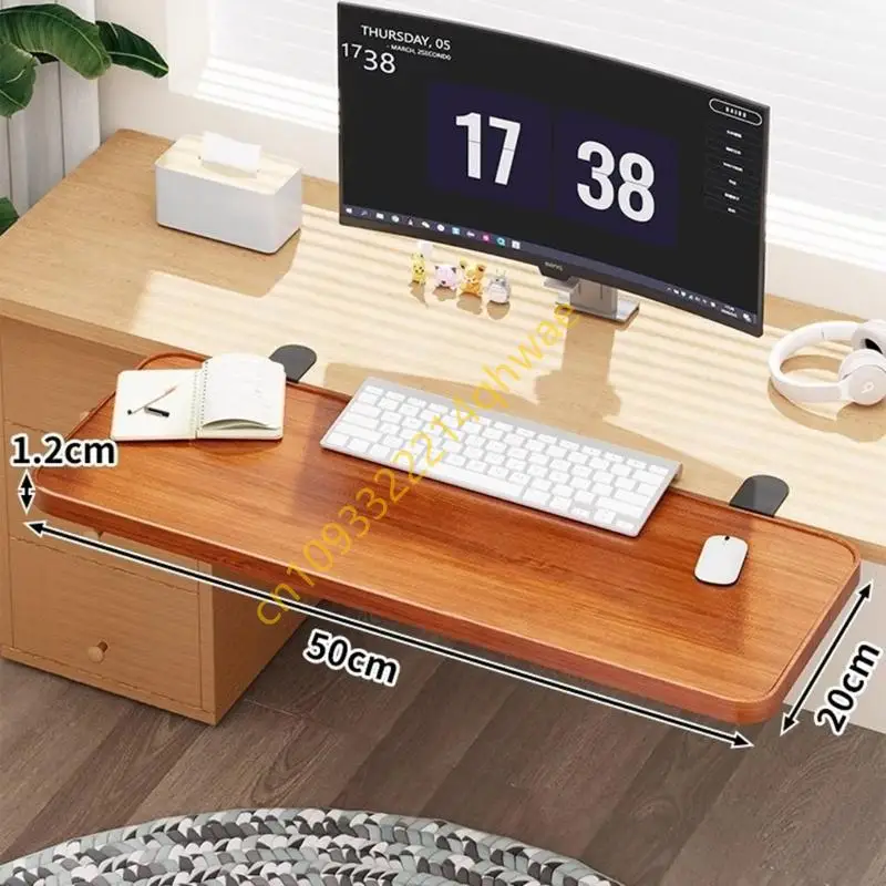 

Foldable Desk Extender Wrist Support Arm Rest Office Keyboard Tray Clamp On Desk Shelf Desk Extender Tray