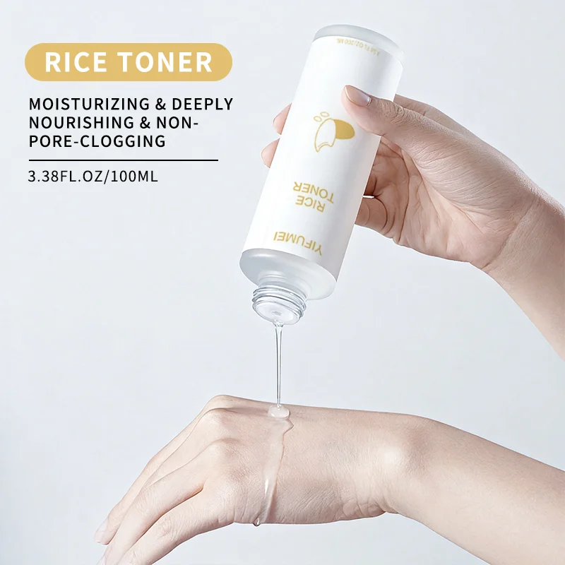 

5Pcs Rice Organic Skincare Set For All Skin Type Soothing Brightening Whitening Anti-Aging Anti-Acne Deep Moisturizing Hydrating