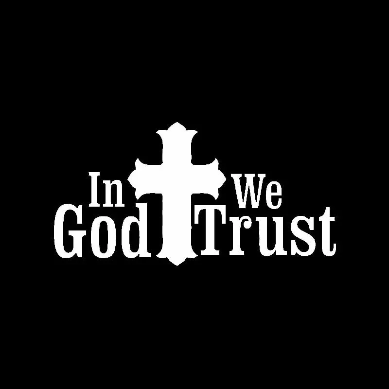 Creativity In God We Trust Christian Vinyl Decal Car Sticker 15CM*7.5CM