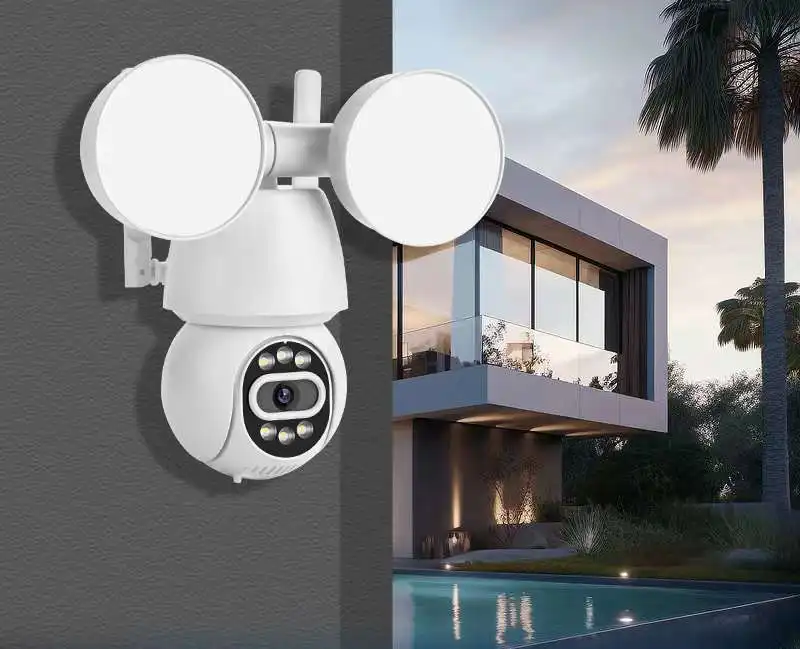 2MP/4MP iCsee APP Floodlight Wireless PTZ IP Dome Camera For Warehouse AI Humanoid Detection Home Security CCTV Baby Monitor