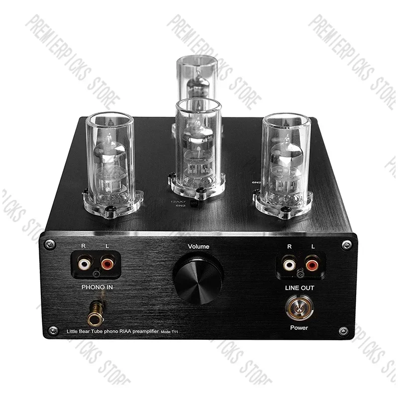 Pure Tube Phono Stage Mm  Amplifier Vinyl Record Player Preamp Bluetooth Power Hifi Bile