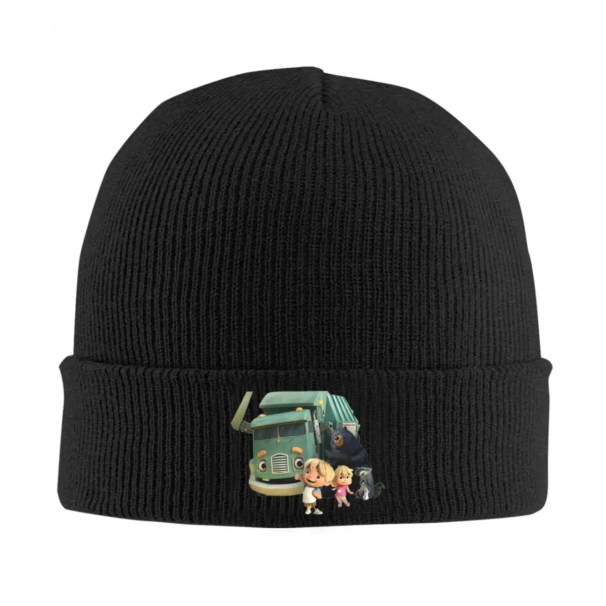 Trash Truck Netflix Warm Knitted Cap Hip Hop Bonnet Hat Autumn Winter Outdoor Beanies Hats for Unisex Adult