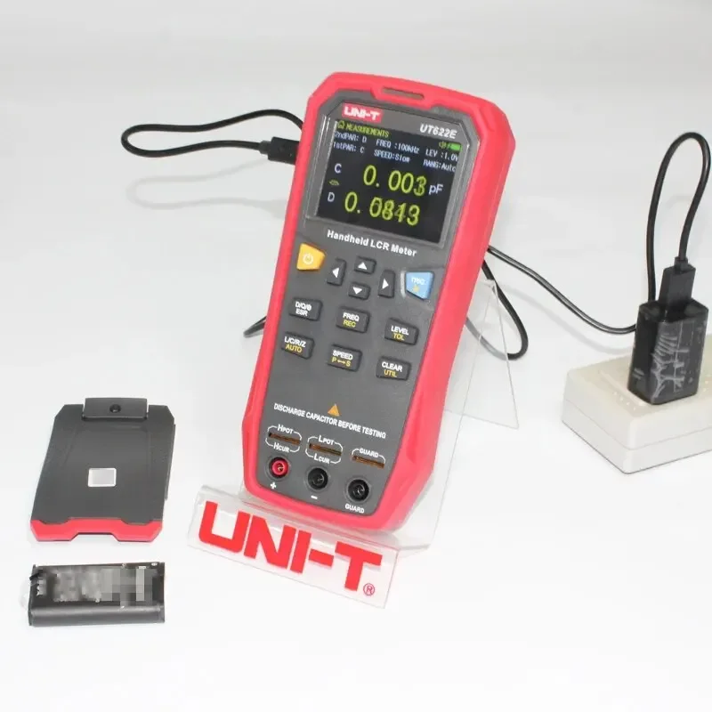 UT622E Handheld LCR Meter 100kHz Frequency Inductance Resistance Capacitance Tester Multimeter Ohmmeter Display 99999