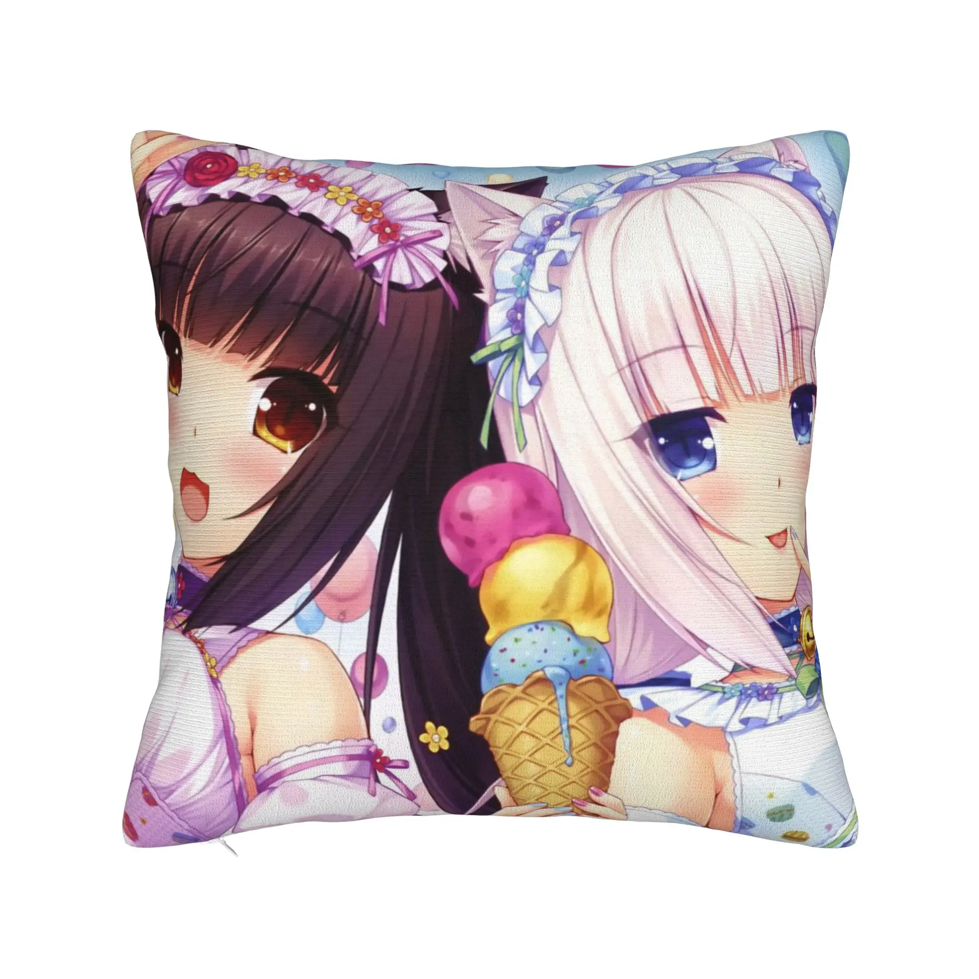 Decorative Pillow Covers Anime N-Nekopara Merchandise Bed  Throw Pillow Case Cover Drop Shipping Multiple Sizes